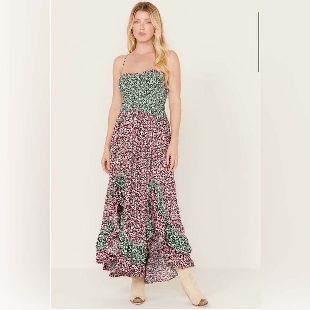 Free People “One I Love” Floral Maxi Dress NWOT